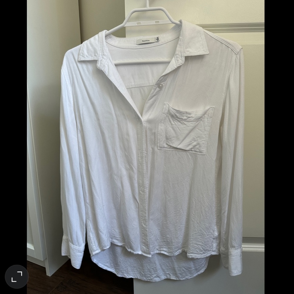Aritzia white button down shirt